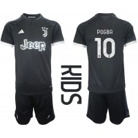 Juventus Paul Pogba #10 Replika babykläder Tredjeställ Barn 2023-24 Kortärmad (+ korta byxor)